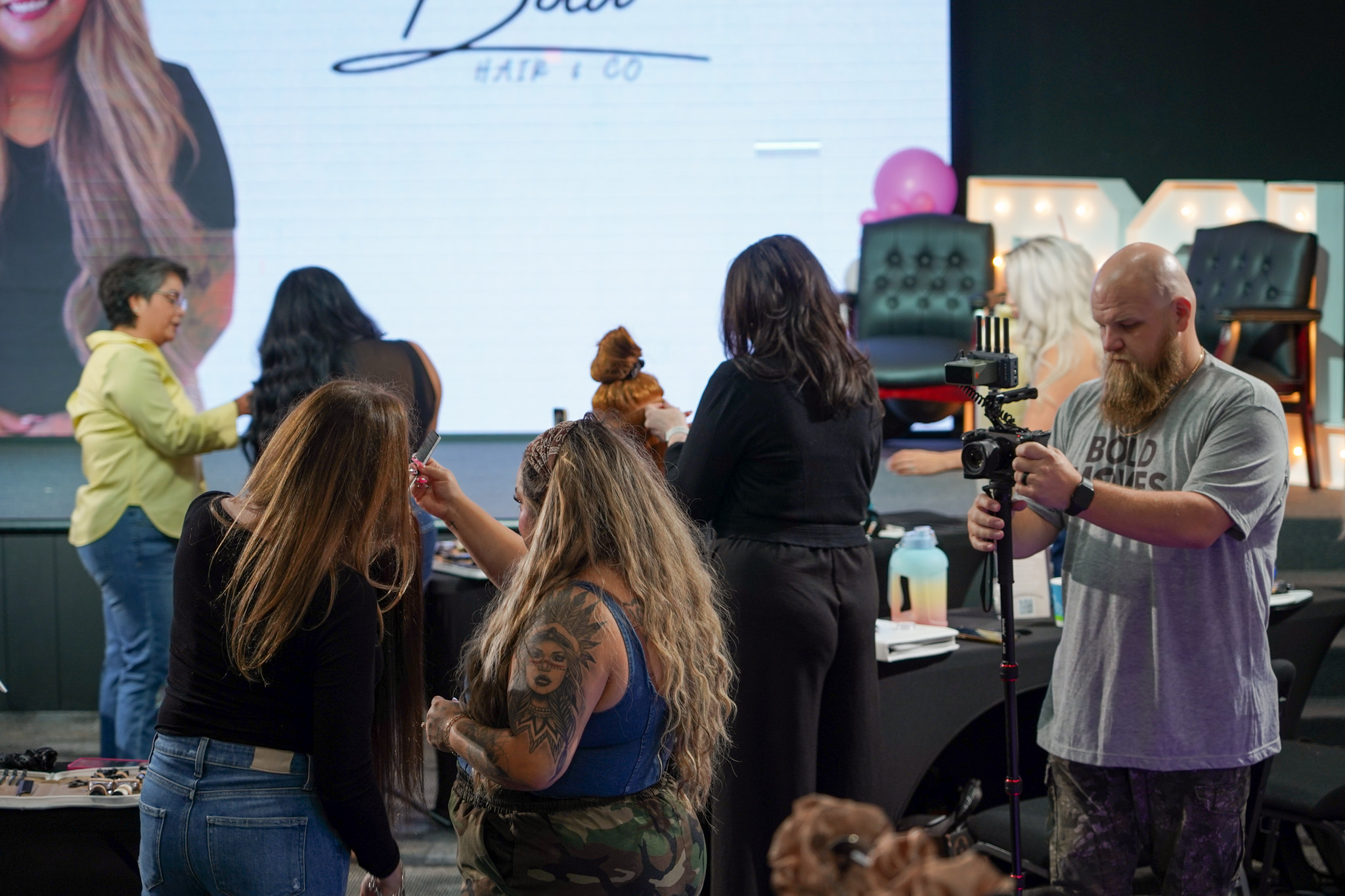 Behind the scenes production at Bold Moves studio